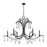 Z-Lite Amara 58 3/4" Wide Matte Black 6-Light Chandelier