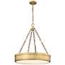 2_Z-Lite Anders 22" Wide Modern Rubbed Brass LED Drum Pendant Light