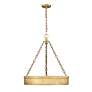 5_Z-Lite Anders 22" Wide Modern Rubbed Brass LED Drum Pendant Light more views