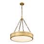 6_Z-Lite Anders 22" Wide Modern Rubbed Brass LED Drum Pendant Light more views