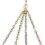 7_Z-Lite Anders 22" Wide Modern Rubbed Brass LED Drum Pendant Light more views