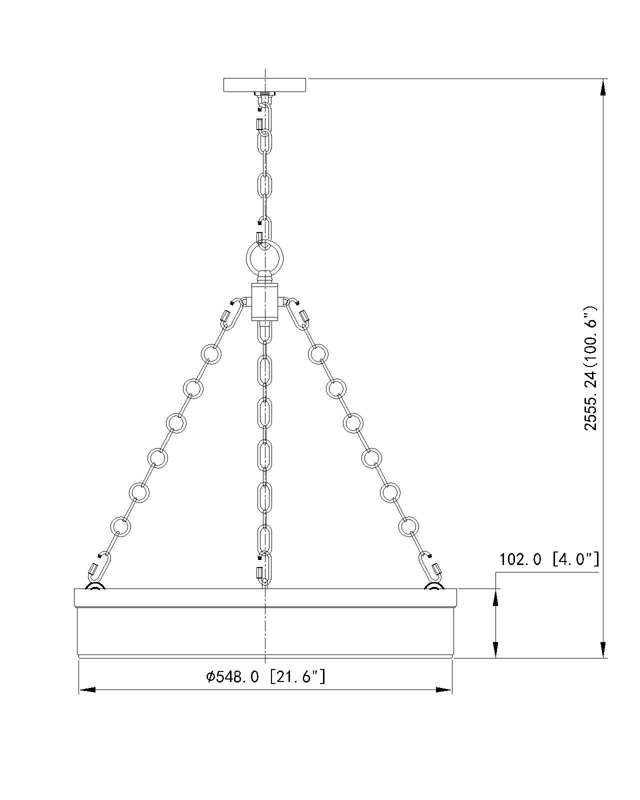 Z-Lite Anders 22" Wide Modern Rubbed Brass LED Drum Pendant Light