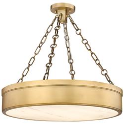 Z-Lite Anders 22" Wide Rubbed Brass LED Ceiling Light