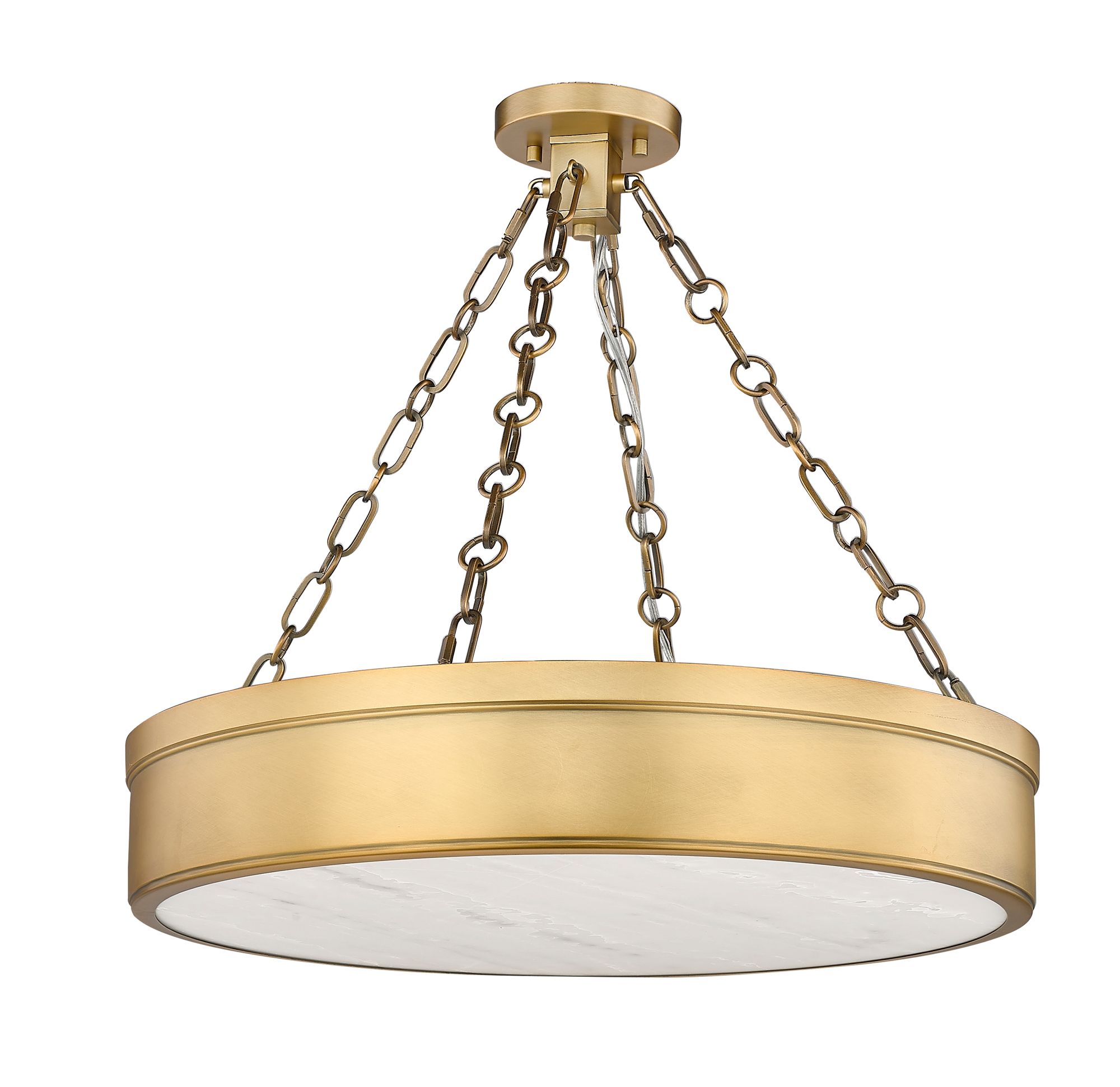 Z-Lite Anders 22" Wide Rubbed Brass LED Ceiling Light