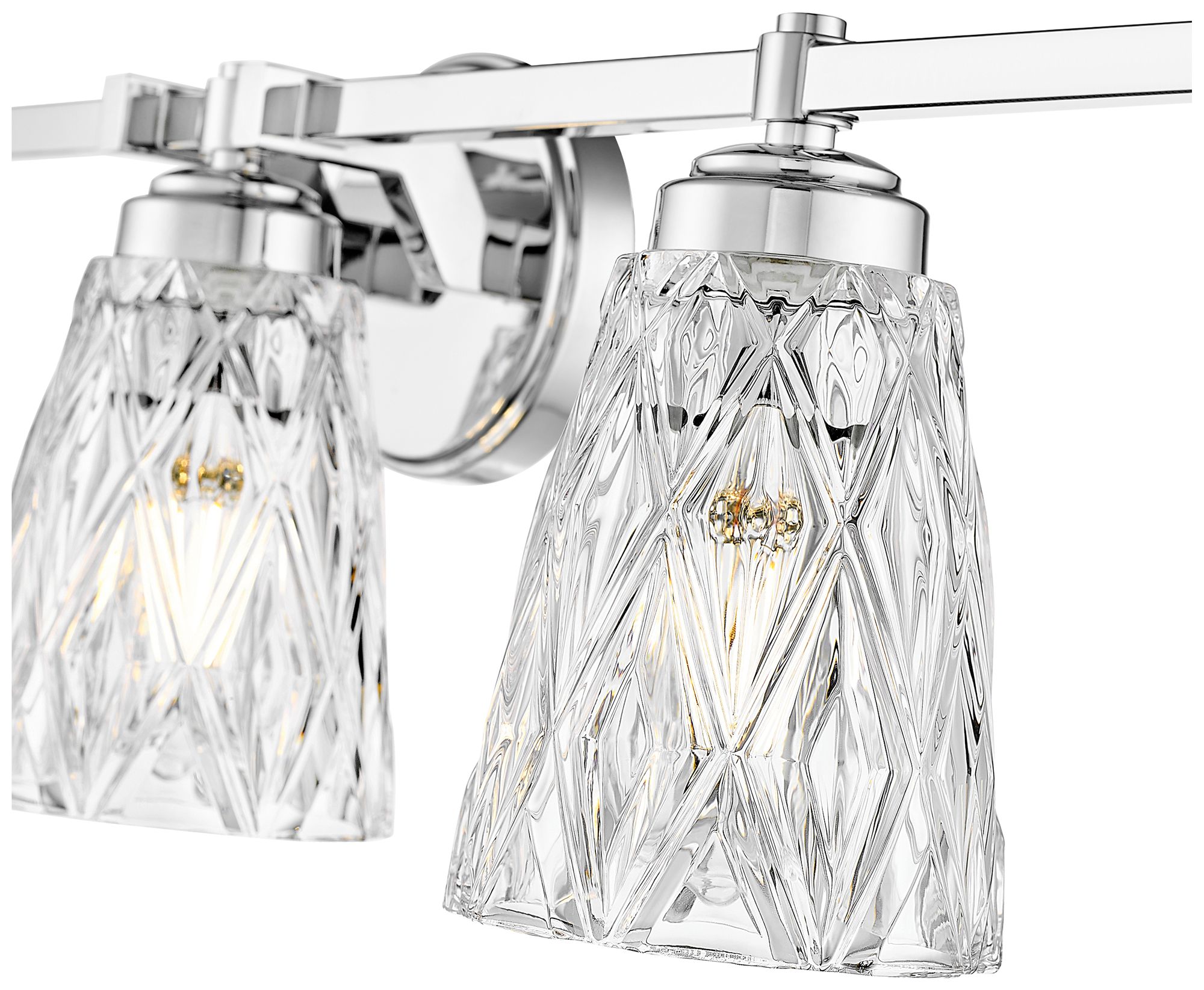 Image 6 Z-Lite Andree Chrome  5 Light Vanity with Clear Glass Shade more views