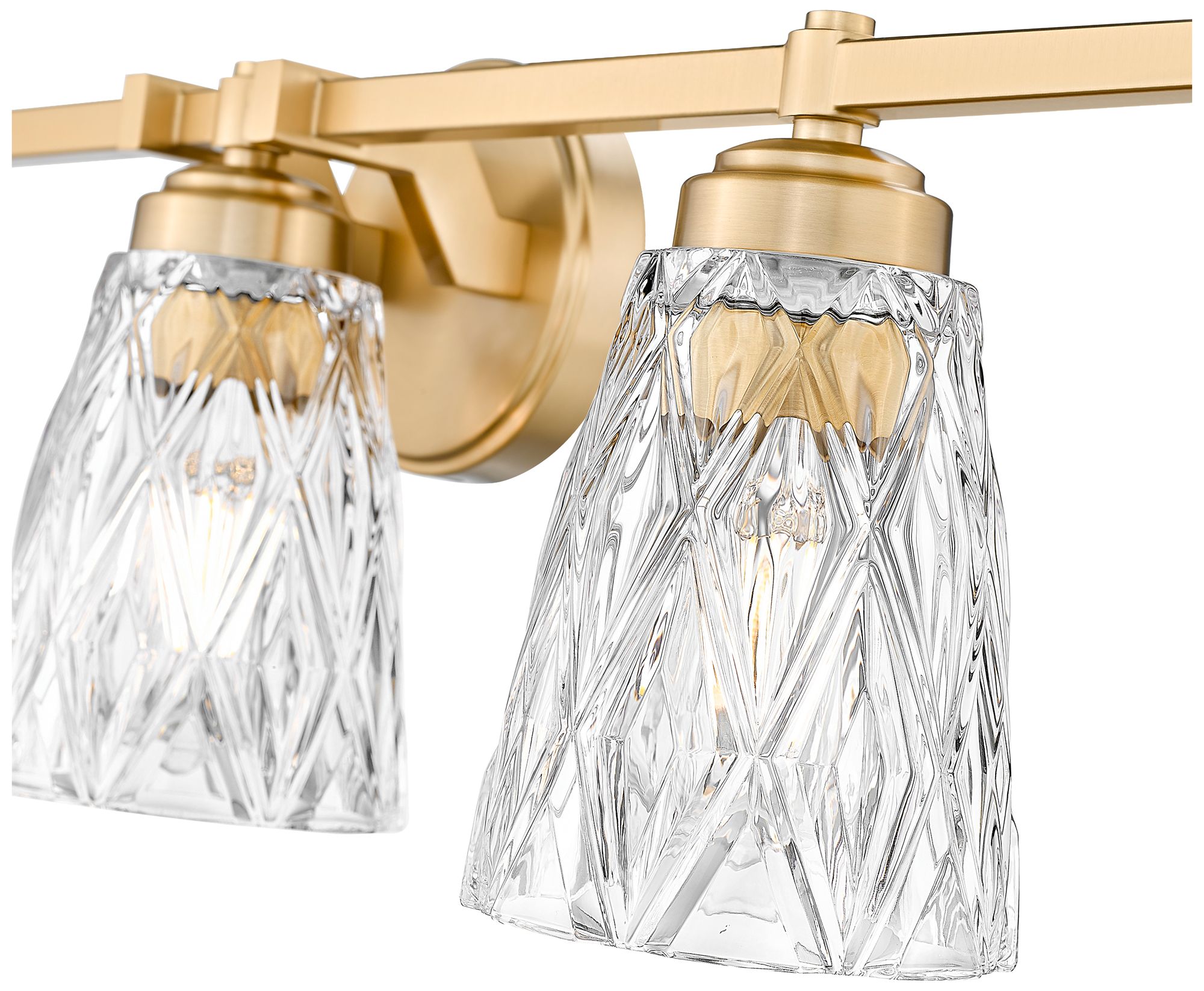 Image 6 Z-Lite Andree Modern Gold 5 Light Vanity with Clear Glass Shade more views