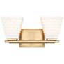 4_Z-Lite Annalise 14"W Modern Gold 2-Light Vanity Bath Light more views