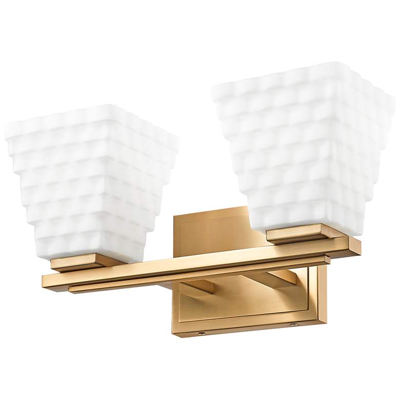 Image 7 Z-Lite Annalise 14"W Modern Gold 2-Light Vanity Bath Light more views