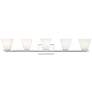 5_Z-Lite Annalise 42" Wide Chrome 5-Light Vanity Bath Light more views