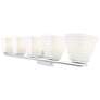 7_Z-Lite Annalise 42" Wide Chrome 5-Light Vanity Bath Light more views