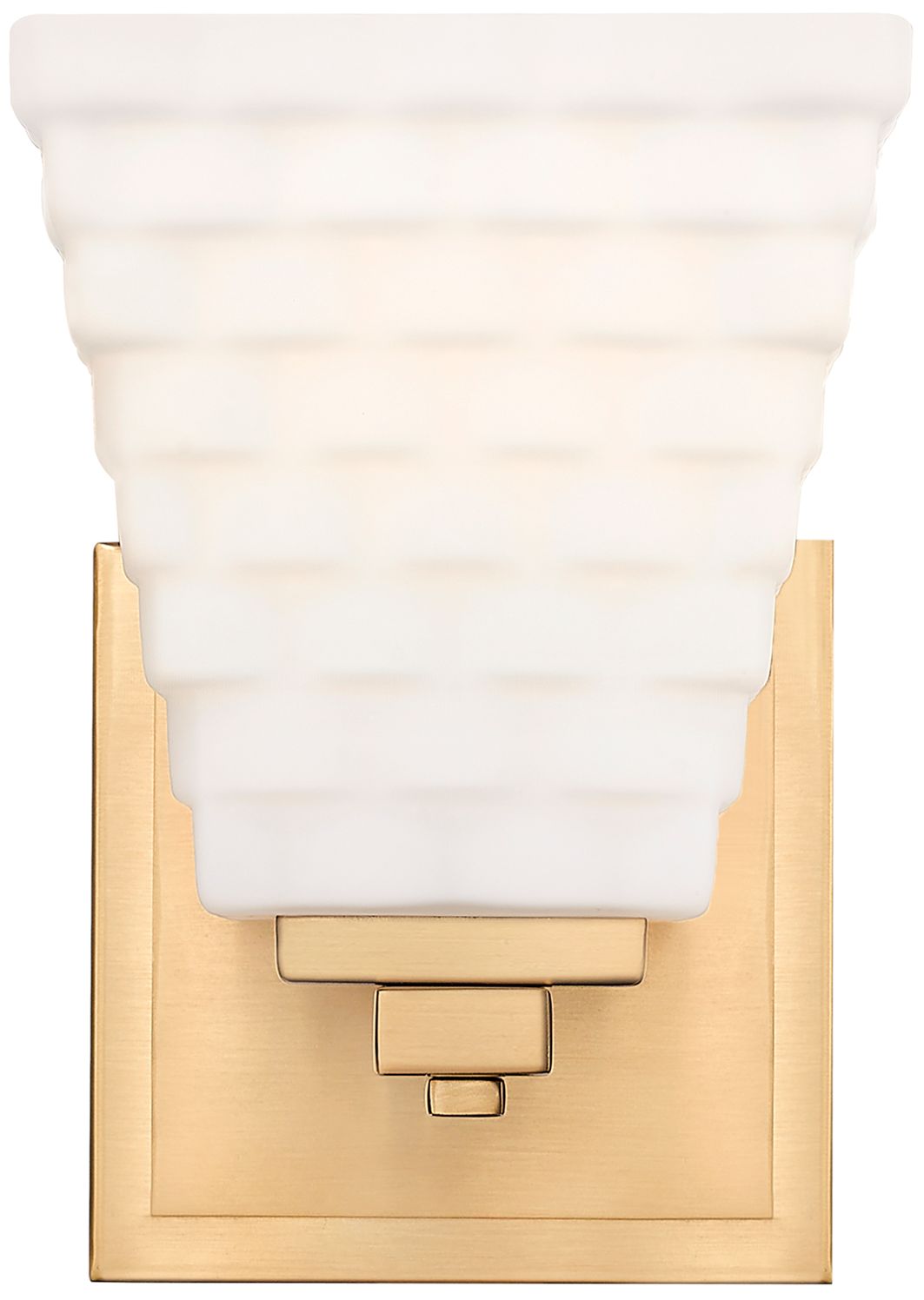 Image 4 Z-Lite Annalise 7 1/4" High Modern Gold White Glass Wall Sconce more views