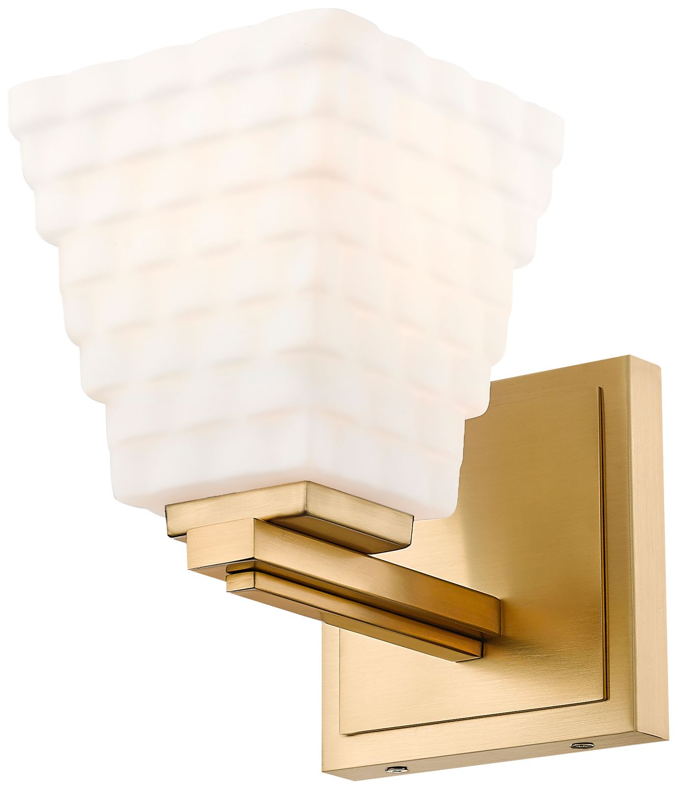 Image 5 Z-Lite Annalise 7 1/4" High Modern Gold White Glass Wall Sconce more views
