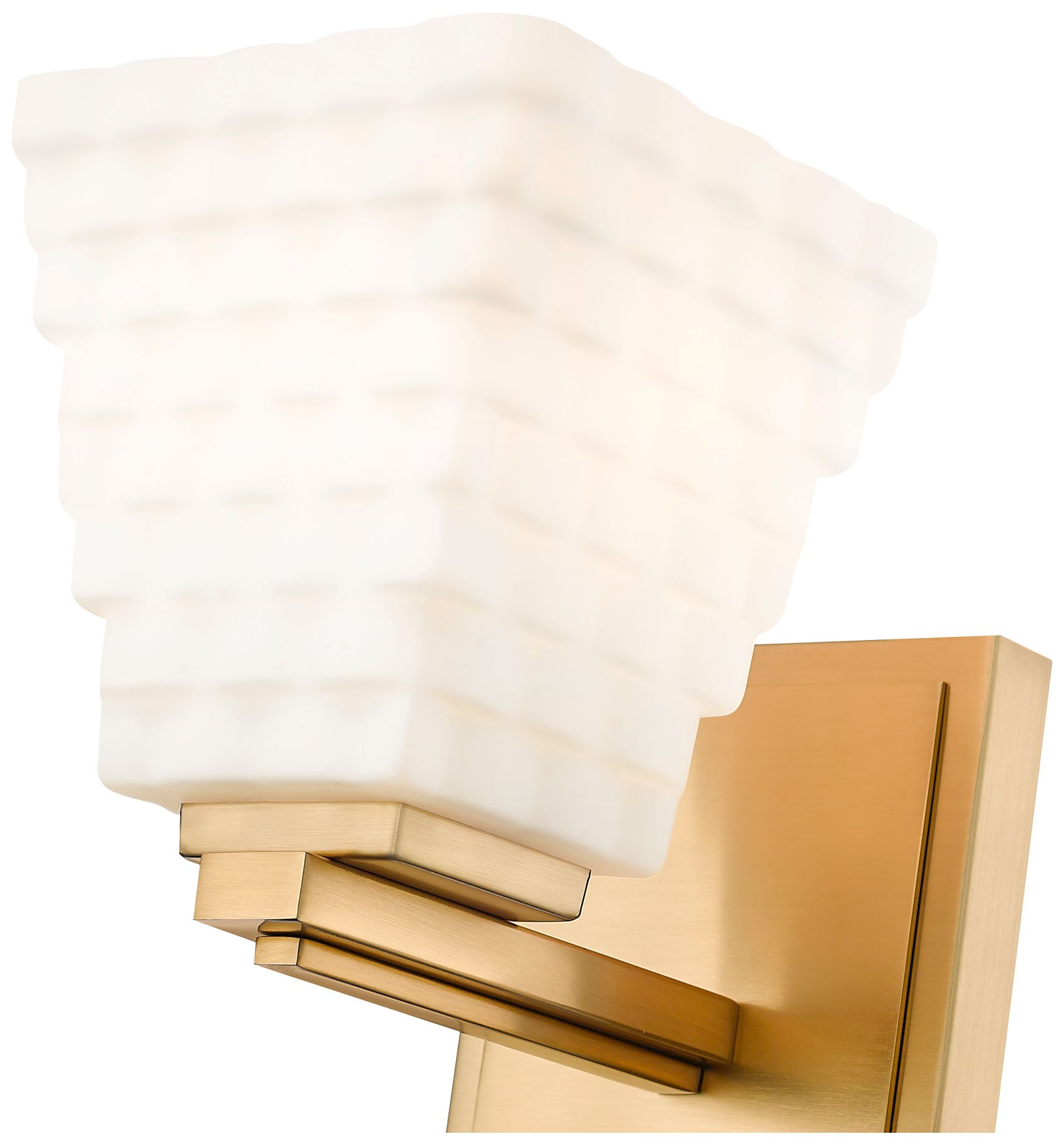 Image 6 Z-Lite Annalise 7 1/4" High Modern Gold White Glass Wall Sconce more views