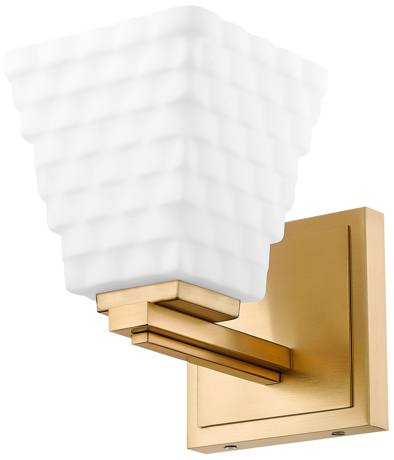Image 7 Z-Lite Annalise 7 1/4" High Modern Gold White Glass Wall Sconce more views