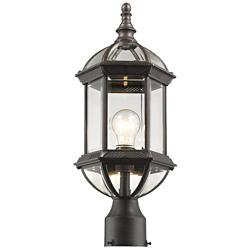 Z-Lite Annex 19.5" High Black Rust Finish Outdoor Post Light