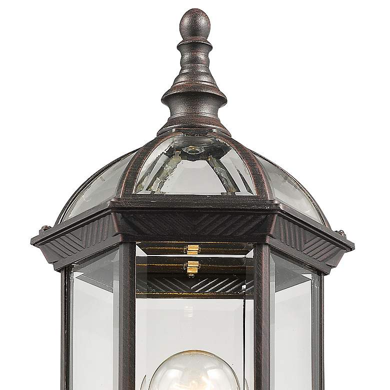 Image 2 Z-Lite Annex 19.5" High Black Rust Finish Outdoor Post Light more views