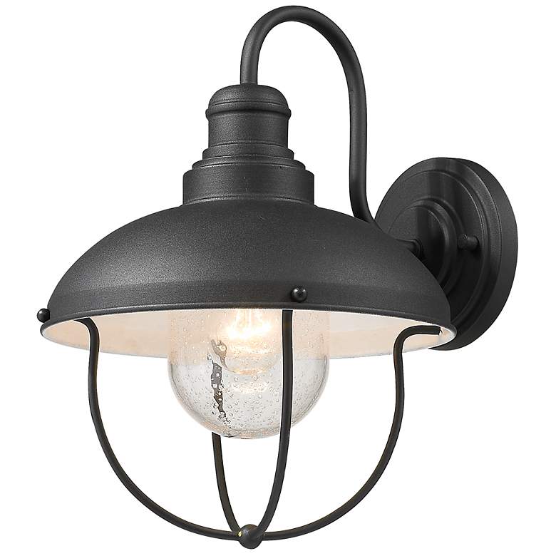 Image 2 Z-Lite Ansel 1 Light Outdoor Wall Sconce in Black