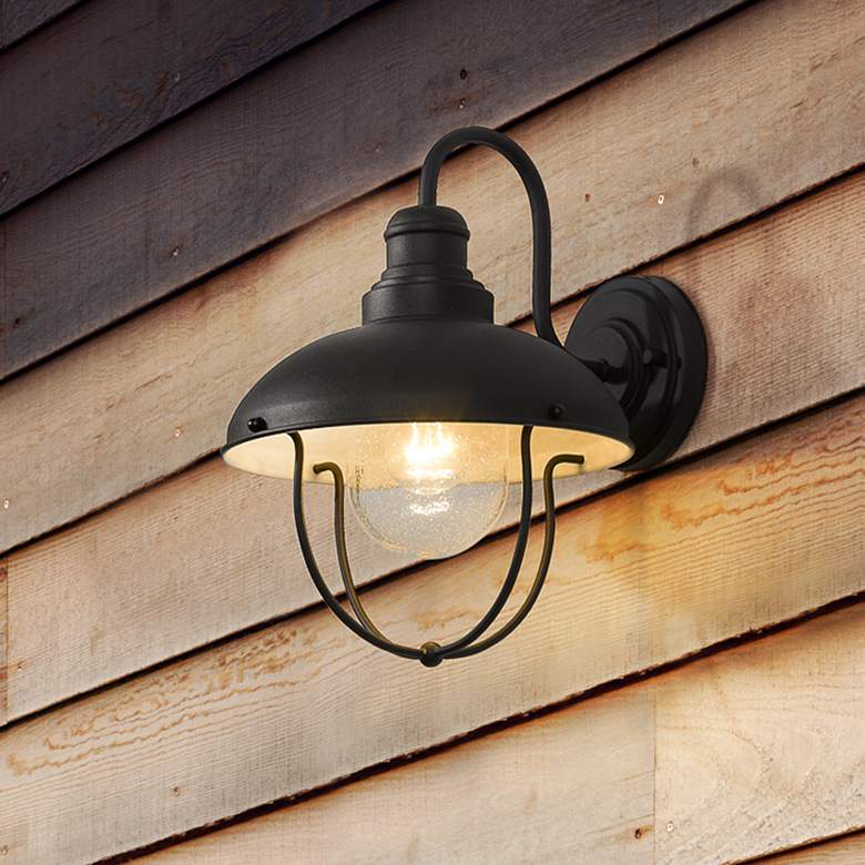 Image 1 Z-Lite Ansel 1 Light Outdoor Wall Sconce in Black