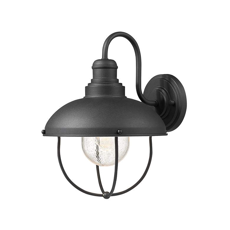 Image 6 Z-Lite Ansel 1 Light Outdoor Wall Sconce in Black more views