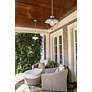 4_Z-Lite Ansel 10 1/2" High Galvanized Outdoor Hanging Light more views