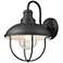 Z-Lite Ansel 14" High Black Outdoor Wall Light
