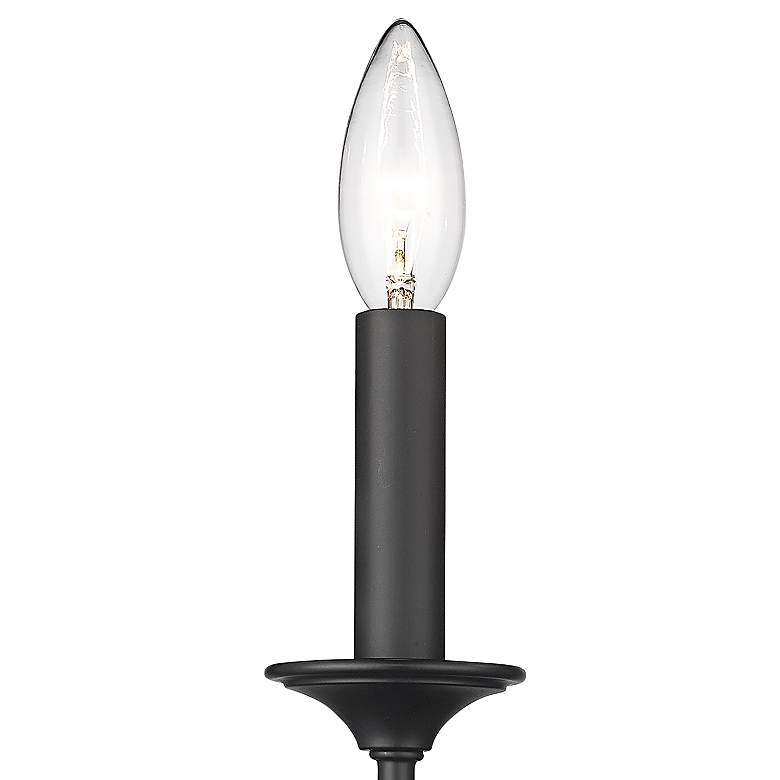 Image 2 Z-Lite Arabella 11 1/2" High 2-Light Black Candelabra Wall Sconce more views