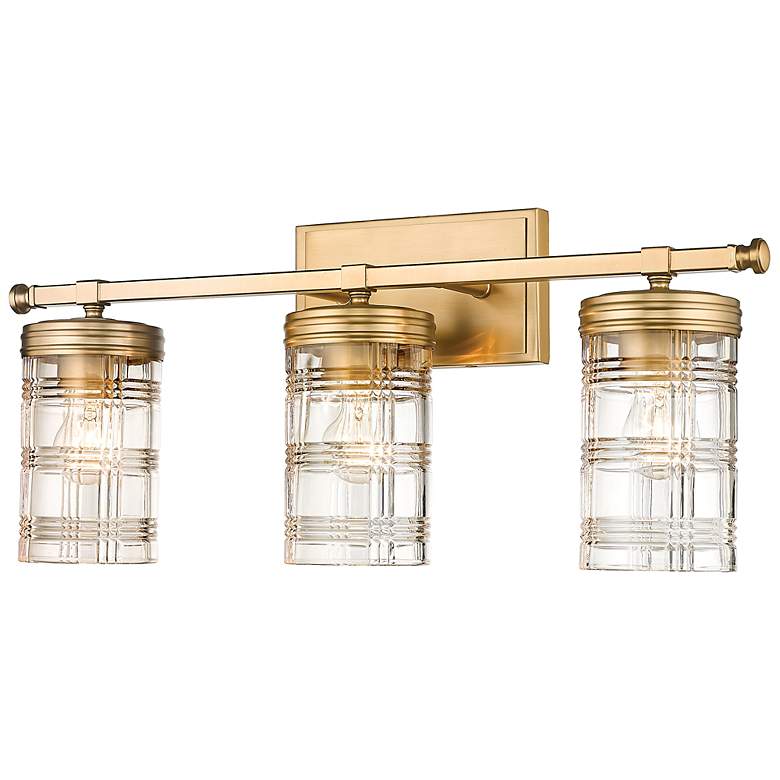 Image 1 Z-Lite Archer 3 Light Vanity in Heirloom Gold