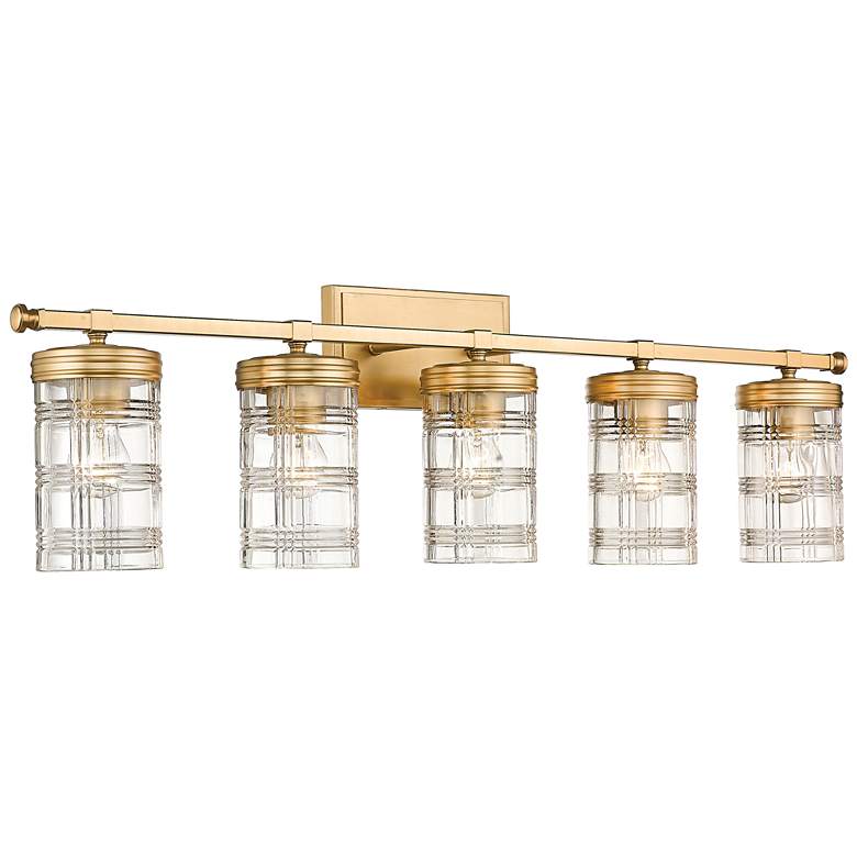 Image 1 Z-Lite Archer 5 Light Vanity in Heirloom Gold