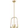 4_Z-Lite Archis 12" Wide Modern Gold 3-Light Mini Pendant more views