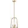 5_Z-Lite Archis 12" Wide Modern Gold 3-Light Mini Pendant more views