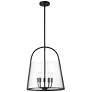 2_Z-Lite Archis 18" Wide Matte Black 5-Light Pendant