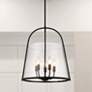 1_Z-Lite Archis 18" Wide Matte Black 5-Light Pendant