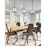 3_Z-Lite Archis 18" Wide Matte Black 5-Light Pendant more views