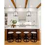 4_Z-Lite Archis 18" Wide Matte Black 5-Light Pendant more views