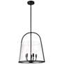 6_Z-Lite Archis 18" Wide Matte Black 5-Light Pendant more views