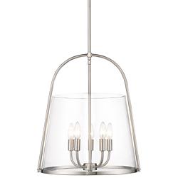 Z-Lite Archis 18" Wide Modern Brushed Nickel 5-Light Pendant