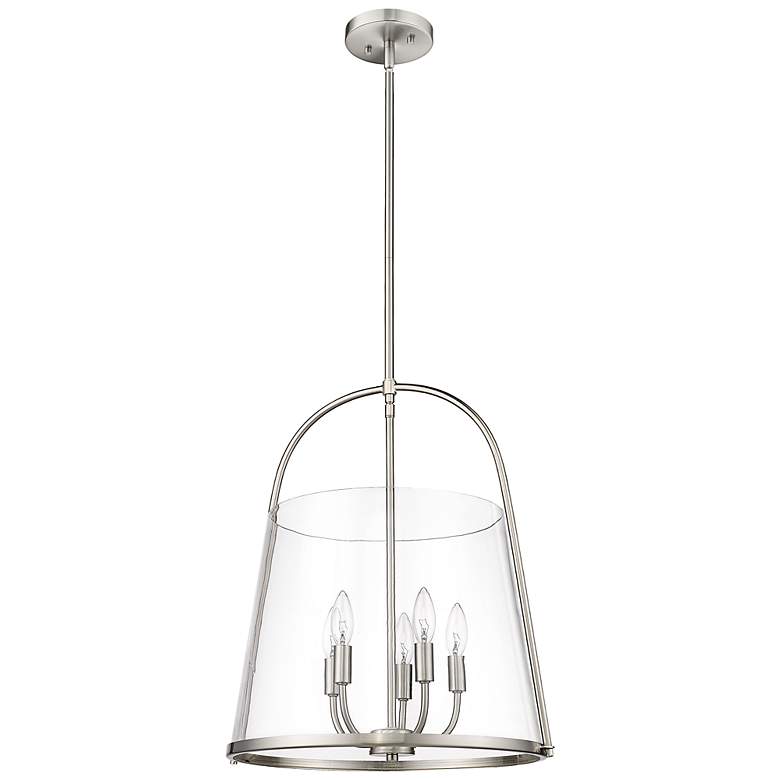 Image 3 Z-Lite Archis 18" Wide Modern Brushed Nickel 5-Light Pendant more views