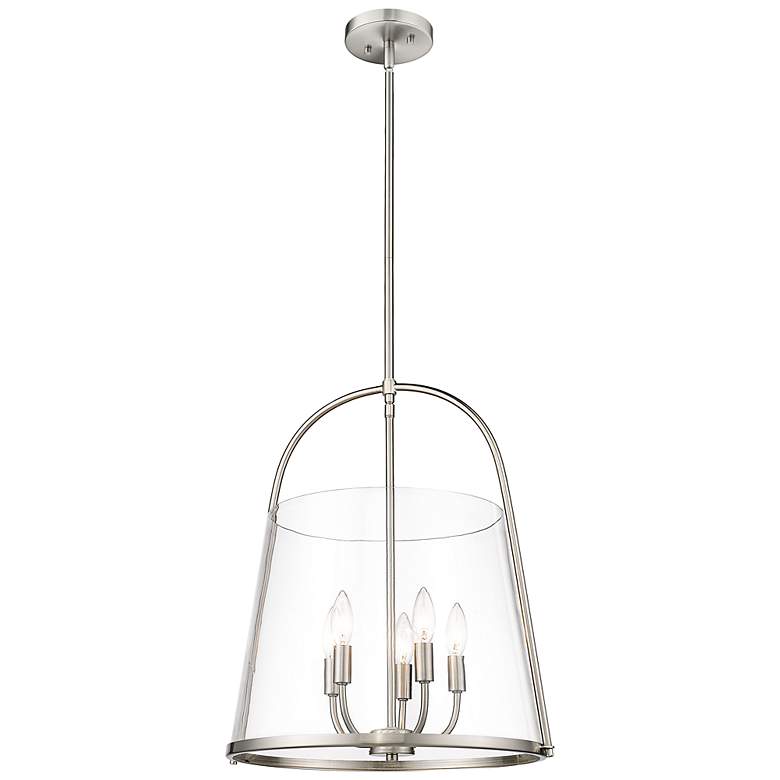 Image 4 Z-Lite Archis 18" Wide Modern Brushed Nickel 5-Light Pendant more views