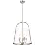 4_Z-Lite Archis 18" Wide Modern Brushed Nickel 5-Light Pendant more views