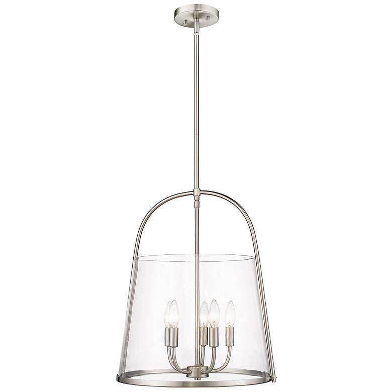 Image 5 Z-Lite Archis 18" Wide Modern Brushed Nickel 5-Light Pendant more views