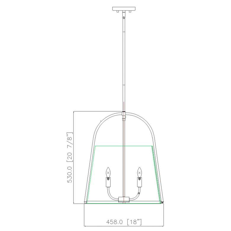 Image 6 Z-Lite Archis 18" Wide Modern Brushed Nickel 5-Light Pendant more views
