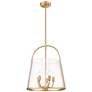 3_Z-Lite Archis 18" Wide Modern Gold 5-Light Pendant more views