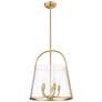 5_Z-Lite Archis 18" Wide Modern Gold 5-Light Pendant more views