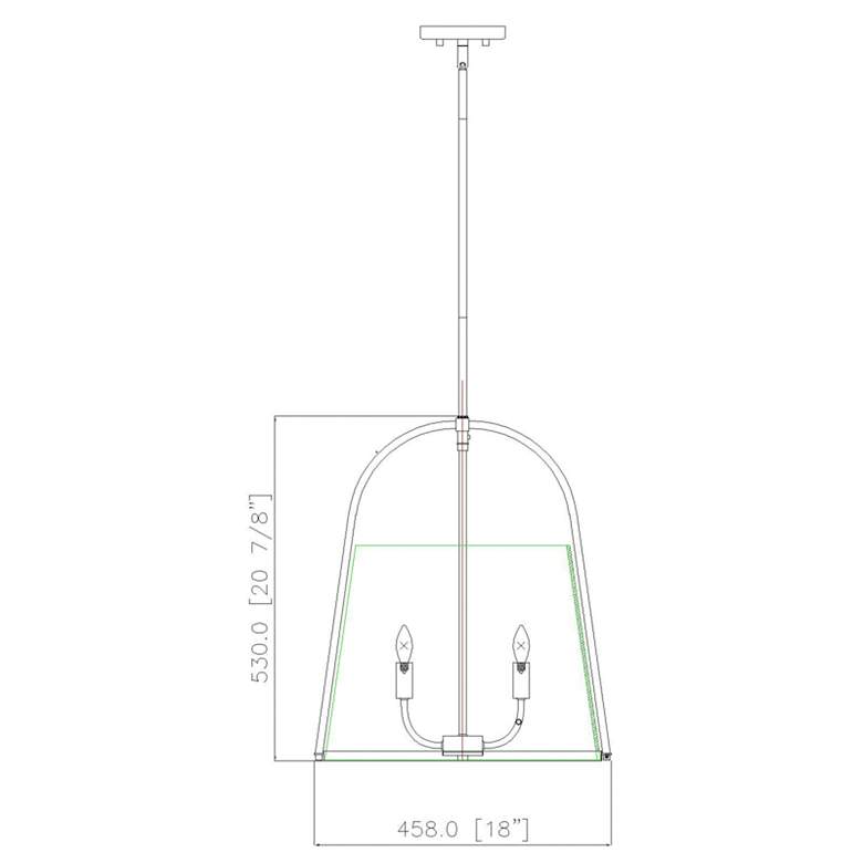 Image 6 Z-Lite Archis 18" Wide Modern Gold 5-Light Pendant more views