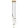 Z-Lite Arden 12" Rubbed Brass 5-Light Modern Multi-Light Pendant