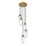 6_Z-Lite Arden 12" Rubbed Brass 5-Light Modern Multi-Light Pendant more views