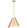 1_Z-Lite Aria 18" Wide Modern Gold Cone Pendant Light