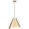 Z-Lite Aria 18" Wide Modern Gold Cone Pendant Light