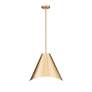 3_Z-Lite Aria 18" Wide Modern Gold Cone Pendant Light more views