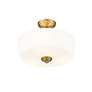 7_Z-Lite Arlington 14 3/4" Heritage Brass and Opal Glass Ceiling Light more views